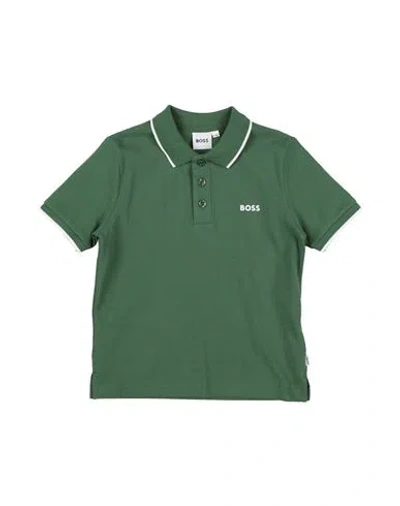 Hugo Boss Boss Toddler Boy Polo Shirt Green Size 6 Cotton In Green