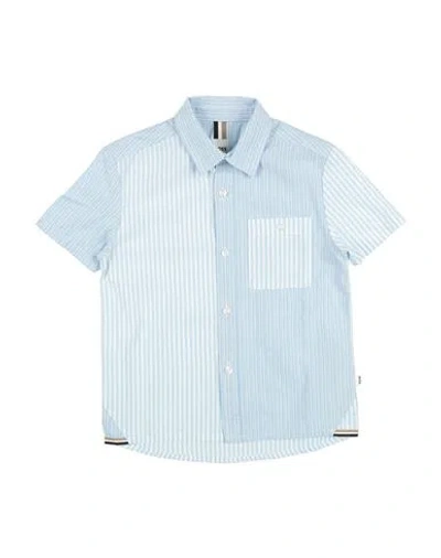Hugo Boss Babies' Boss Toddler Boy Shirt Sky Blue Size 4 Cotton