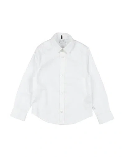 Hugo Boss Babies' Boss Toddler Boy Shirt White Size 6 Cotton