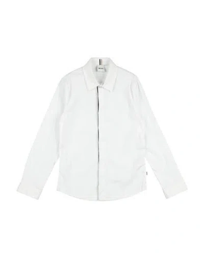 Hugo Boss Babies' Boss Toddler Boy Shirt White Size 6 Cotton, Polyamide, Elastane