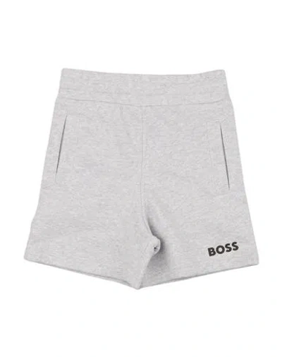Hugo Boss Babies' Boss Toddler Boy Shorts & Bermuda Shorts Light Grey Size 5 Cotton, Polyester