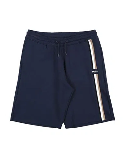 Hugo Boss Babies' Boss Toddler Boy Shorts & Bermuda Shorts Midnight Blue Size 6 Cotton, Polyester, Elastane