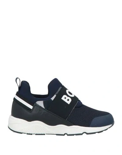 Hugo Boss Babies' Boss Toddler Boy Sneakers Navy Size 10.5c Textile Fibers