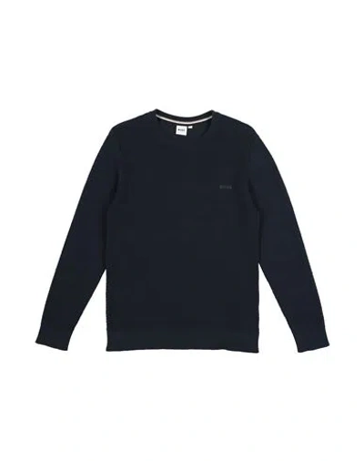 Hugo Boss Babies' Boss Toddler Boy Sweater Midnight Blue Size 6 Cotton In Black