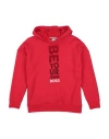 Hugo Boss Boss Toddler Boy Sweatshirt Red Size 6 Cotton, Polyester, Elastane In Red