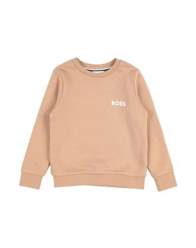 Hugo Boss Babies' Boss Toddler Boy Sweatshirt Sand Size 5 Cotton, Polyester