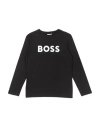 Hugo Boss Boss Toddler Boy T-shirt Black Size 4 Cotton, Elastane In Black