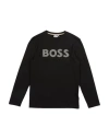 Hugo Boss Boss Toddler Boy T-shirt Black Size 6 Cotton, Elastane In Black