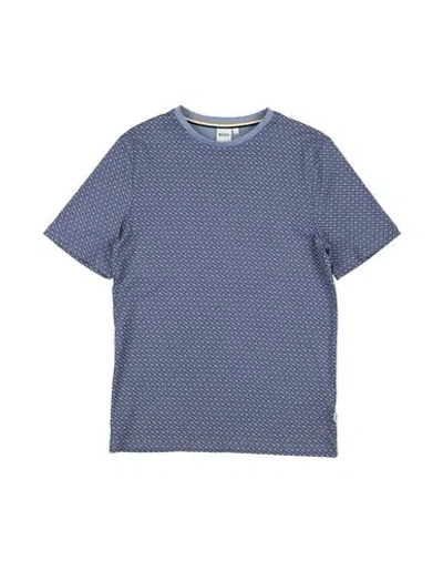 Hugo Boss Babies' Boss Toddler Boy T-shirt Slate Blue Size 6 Cotton, Elastane
