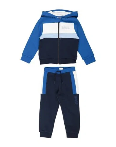Hugo Boss Babies' Boss Toddler Boy Tracksuit Blue Size 3 Cotton, Polyester