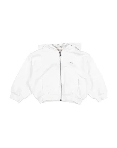 Hugo Boss Babies' Boss Toddler Girl Sweatshirt White Size 6 Cotton, Polyester In Neutral
