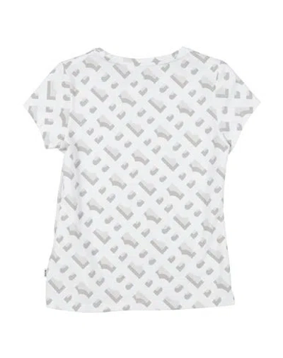 Hugo Boss Babies' Boss Toddler Girl T-shirt White Size 6 Cotton, Elastane In Multi