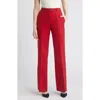Hugo Boss Boss Tokalia Wool Flare Pants In Hope