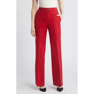 Hugo Boss Boss Tokalia Wool Flare Pants In Hope