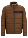 Hugo Boss Water-repellent Padded Jacket With 3d Logo Tape