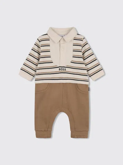 Hugo Boss Babies' Boss Tracksuit Kids Color Beige In Multi
