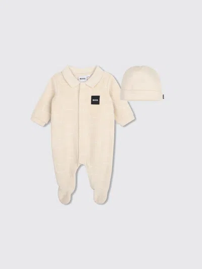 Hugo Boss Babies' Boss Tracksuit Kids Color Beige In Neutral