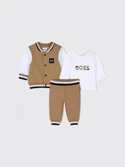 Hugo Boss Babies' Boss Tracksuit Kids Color Biscuit In Multi