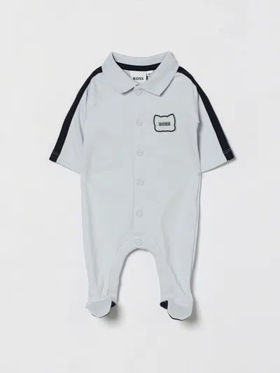 Hugo Boss Babies' Boss Tracksuit Kids Color Gnawed Blue In Gray