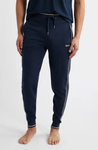 Hugo Boss Boss Tracksuit Lounge Joggers In Dark Blue