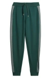 Hugo Boss Boss Panelled Cotton-blend Sweatpants In Open Green