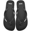 Hugo Boss Boss Tracy Flip Flops Black In Black