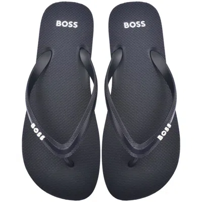 Hugo Boss Boss Tracy Flip Flops Navy