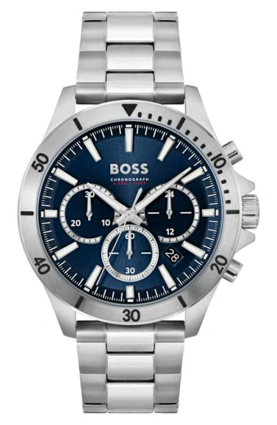 HUGO BOSS BOSS TROPER CHRONOGRAPH BRACELET WATCH, 45MM