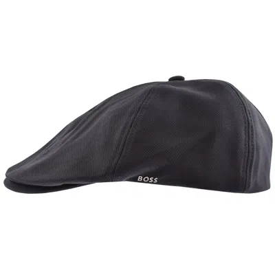 Hugo Boss Boss Trystan Techwool Flat Cap Navy In Blue