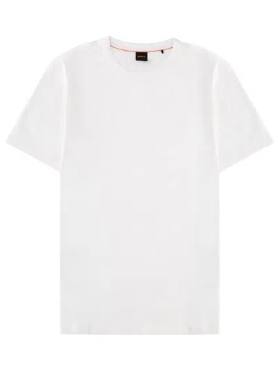 Hugo Boss Boss T-shirt In Cotone In White