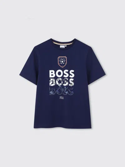 Hugo Boss Boss T-shirt Kids In Blue