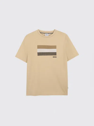 Hugo Boss Boss T-shirt Kids In Yellow