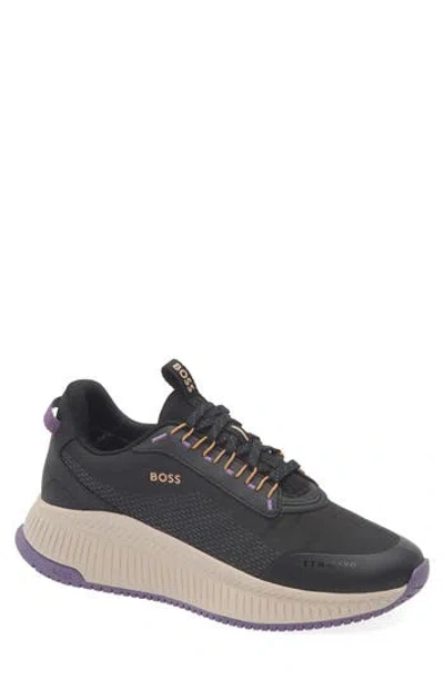 Hugo Boss Boss Ttnm Evo Runn Gore-tex® Trainer Sneaker In Black