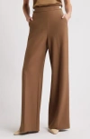 Hugo Boss Boss Tupita Sailor Wide Leg Pants In Teak