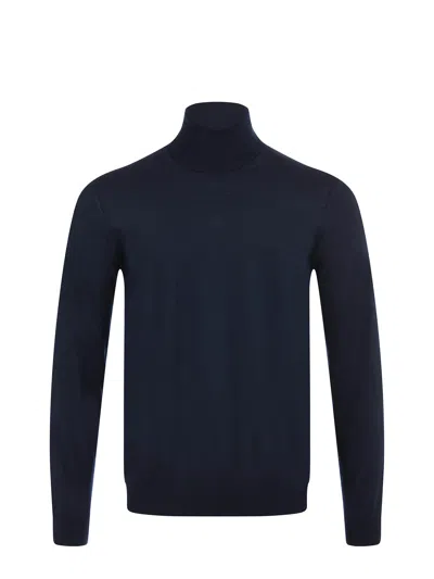 Hugo Boss Turtleneck In Blue
