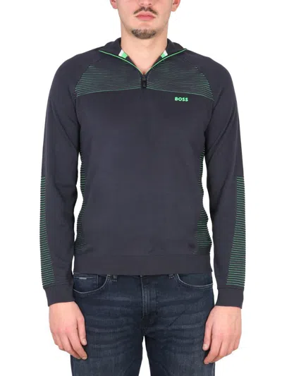 Hugo Boss Boss Turtleneck Shirt In Blue