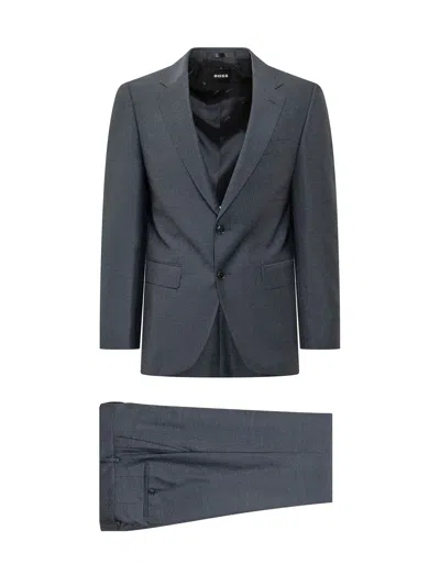 Hugo Boss Boss Two-piece Wool Suit Set In Blue
