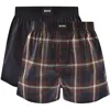 Hugo Boss Boss Underwear 2 Pack Boxer Shorts Navy In Multi