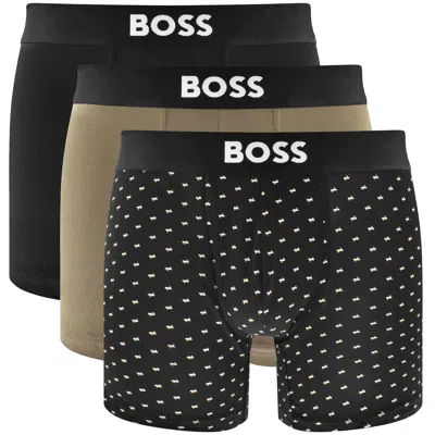 Hugo Boss Boss Underwear 3 Pack Boxer Briefs Black