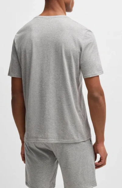 Hugo Boss Boss Unique Lounge T-shirt In Medium Grey