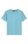 Hugo Boss Boss Unique Stretch Cotton Pajama T-shirt In Blue