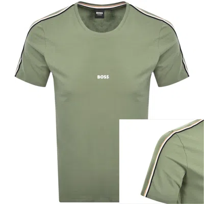 Hugo Boss Boss Unique T Shirt Open Green
