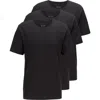 Hugo Boss Boss V-neck 3-pack Cotton Undershirts In Black