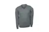 Hugo Boss Boss V-neck Slim-fit Sweater In Grey Wool In Gray