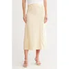 Hugo Boss High-waisted A-line Skirt With Gathered Details In Neutral