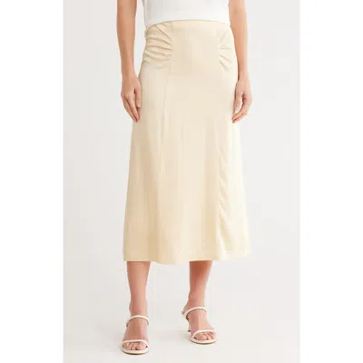 HUGO BOSS BOSS VANIKI SATIN MIDI SKIRT