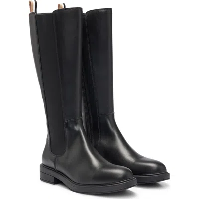 Hugo Boss Boss Vanity Tall Boot In Black
