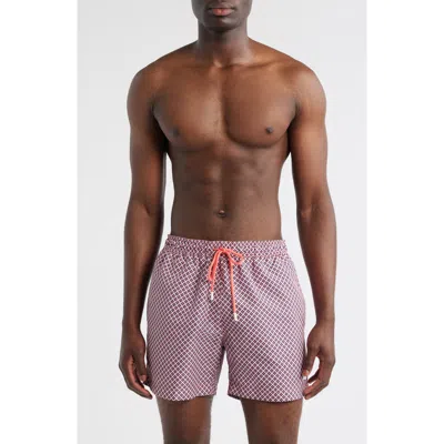Hugo Boss Boss Vibe Swim Trunks In Pink