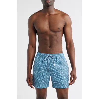 Hugo Boss Boss Vibe Swim Trunks In Blue