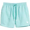 Hugo Boss Drawstring-waist Swim Shorts With All-over Print In Blue